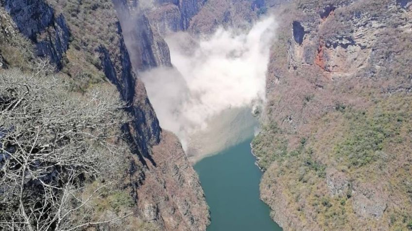 Alerta en el Cañón del Sumidero; tendría daño estructural