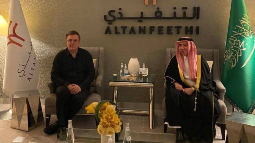 Marcelo Ebrard llega a Arabia Saudita para una gira de trabajo por Medio Oriente