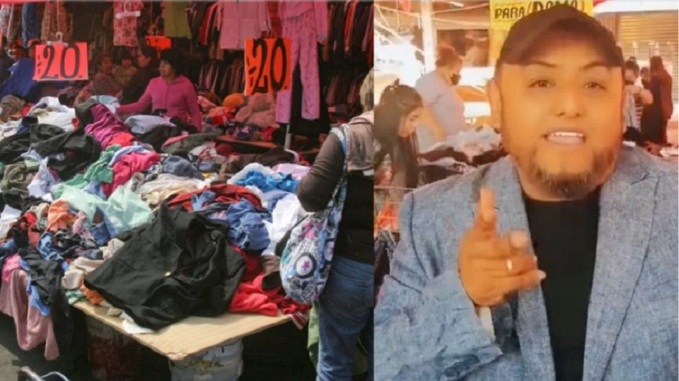 Comerciantes de ropa de paca parodian a los jóvenes que venden depas