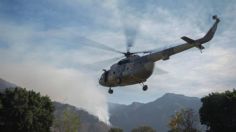 Así combaten con helicópteros el incendio en Tepoztlán: IMPACTANTES IMÁGENES