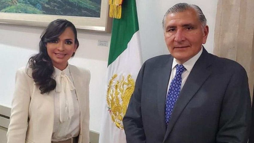 Laura Fernández se reúne con el secretario de Gobernación Adán Augusto López