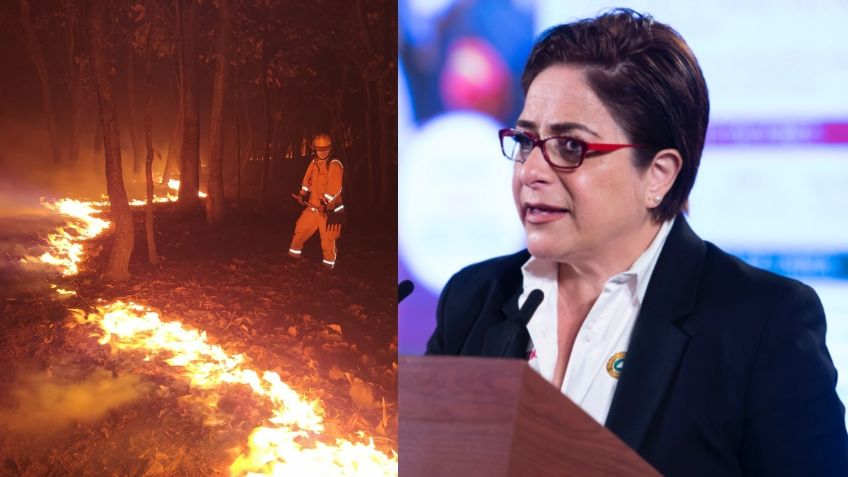 Incendio en el Cerro del Tepozteco está controlado al 60%: Laura Velázquez Alzúa