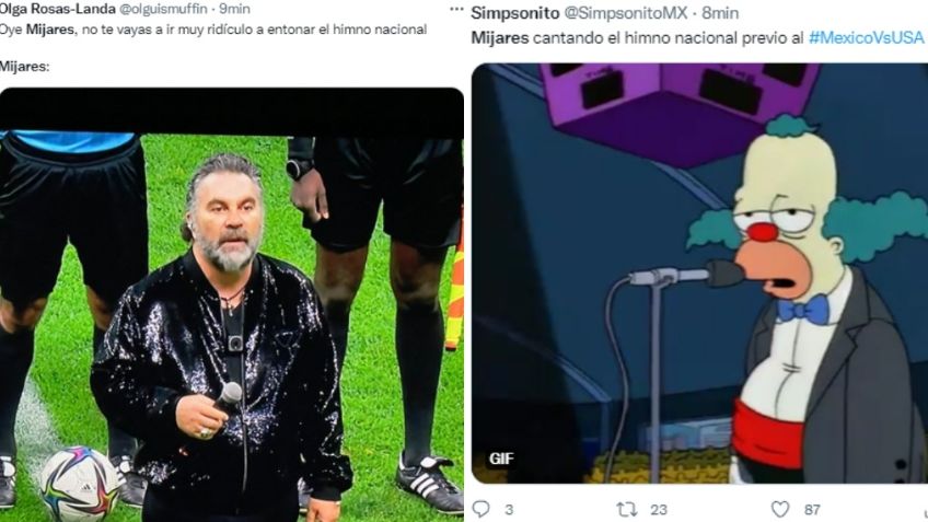 México vs Estados Unidos: Mijares interpretó el himno nacional y aficionados le respondieron con MEMES