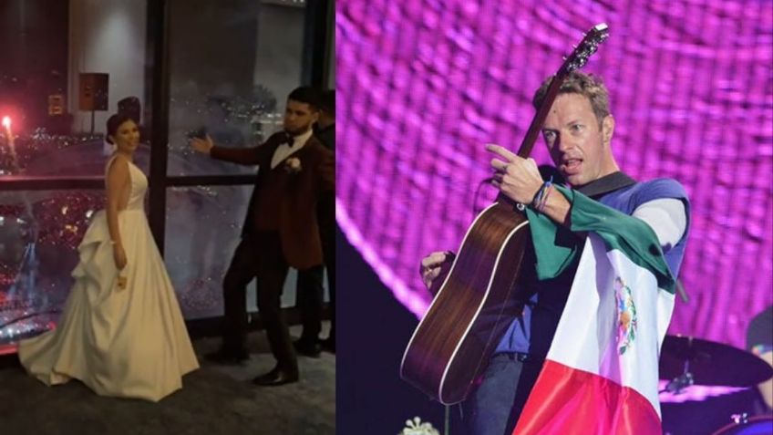 "Los favoritos de Dios": Pareja "recibe" concierto sorpresa de Coldplay el día de su boda | VIDEO