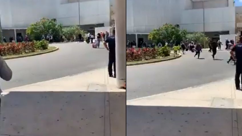 Supuesta balacera en el Aeropuerto Internacional de Cancún desató pánico entre los usuarios | VIDEOS