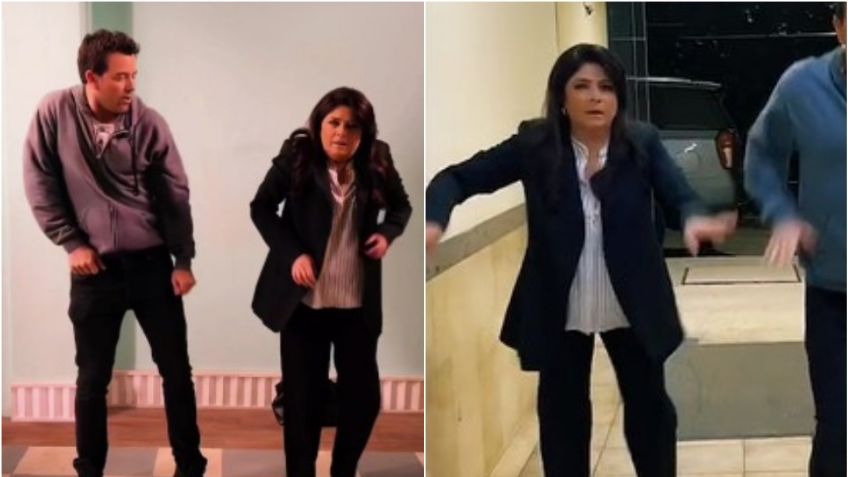 Victoria Ruffo hace bailar a Mane de la Parra en TikTok y no dan una: VIDEO