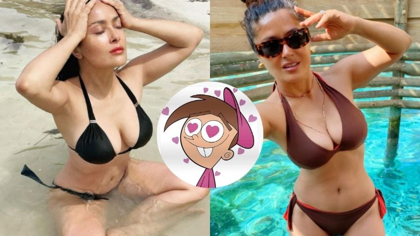 Los 5 mejores bikinis para mujeres de mucho busto con los que Salma Hayek luce espectacular