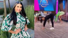 Kristal Silva de VLA intenta bailar reguetón; se le sube su mini falda y enseña de más | VIDEO