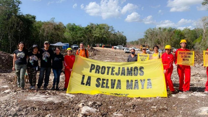 Exponen a grupos detrás del video de famosos contra el Tren Maya en la Mañanera