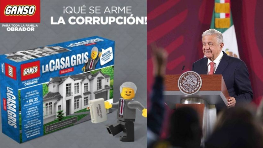 “Cuánta creatividad, ternuritas”: AMLO se burla de la casa de Lego que llevó el PAN al Senado