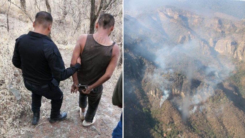 Liberan al "Pipiolo", autor del incendio en el Tepozteco, e intenta quemarlo otra vez, dicen vecinos