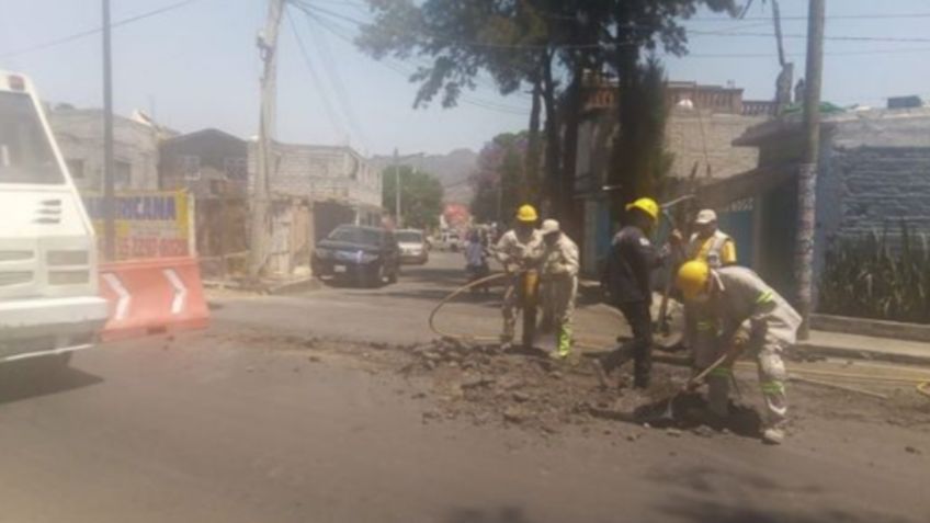 Socavón San Rafael Atlixco: Este es el tramo del carril reversible en avenida Tláhuac