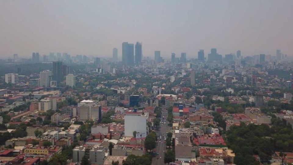 Imagen de contaminación en la Ciudad de México.