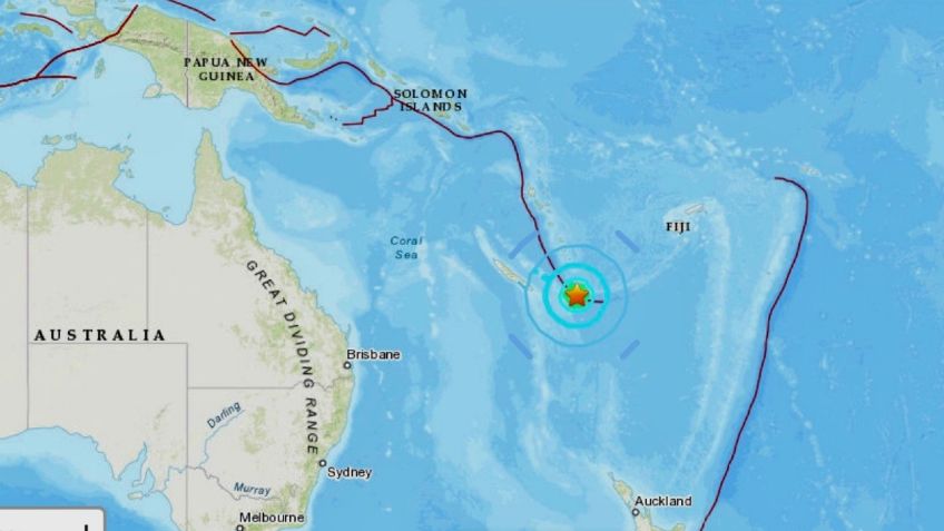 Terremoto de 6.8 sacude Nueva Caledonia; levantan alerta de tsunami