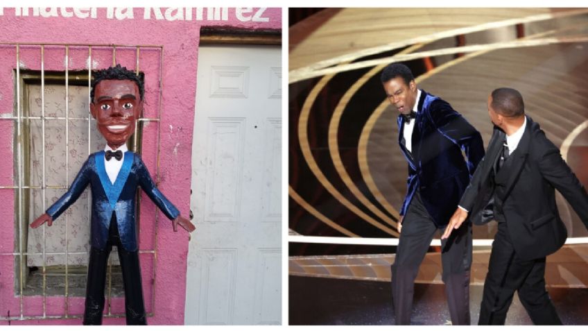 ¡Llévela, llévela! Lanzan piñata de Will Smith y Chris Rock tras pleito en los Oscar | FOTOS