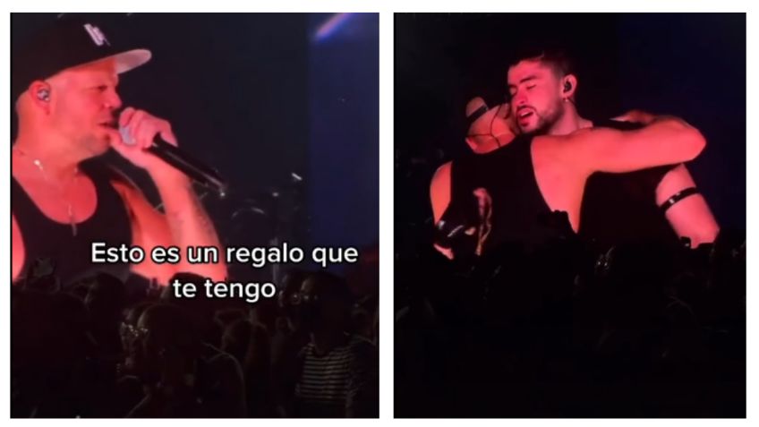 La vez que Residente hizo llorar a Bad Bunny con conmovedor regalo en pleno concierto | VIDEO