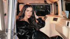 Desde lujosa camioneta: Bárbara de Regil se luce con entallado look de cuero | FOTO