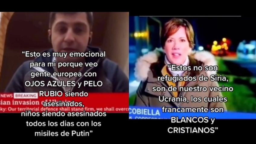 Reporteros que cubren guerra en Ucrania son acusados de racismo gracias a estos VIDEOS