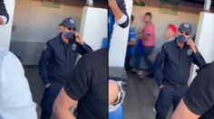 Ignoró la riña para hablar por teléfono: Exhiben a elemento de seguridad en el Atlas vs Querétaro | VIDEO