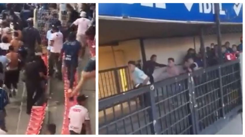 "Ábrela": VIDEO muestra a hombre que permitió brutal pelea en Atlas vs Querétaro