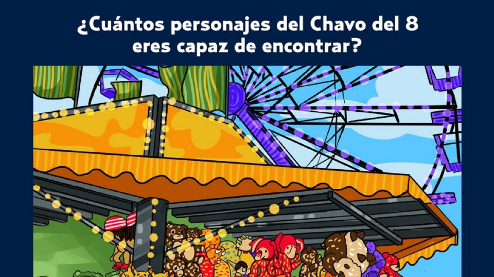 ¿Cuántos personajes del Chavo del 8 puedes encontrar? 
FOTO: El Heraldo de México