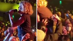 Ilse, integrante de Flans, sufre aparatosa caída durante concierto | VIDEO