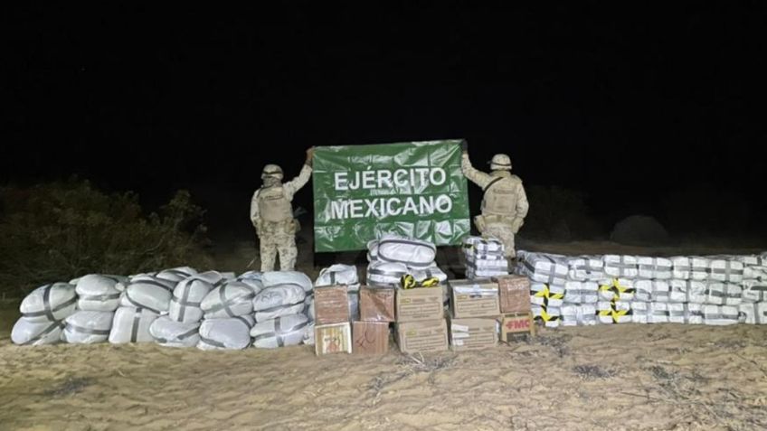 Sedena y GN dan otro golpe al narco; decomisan 2 toneladas de drogas en Sonora