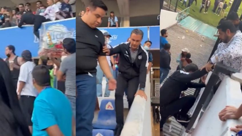 "¡No te bajes, güey!": difunden video de Adolfo Ríos brincando de su palco durante la tragedia de Querétaro