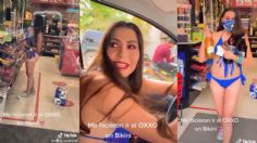 Mujer va al OXXO a comprar cerveza en bikini y viraliza tras cumplir un reto | VIDEO