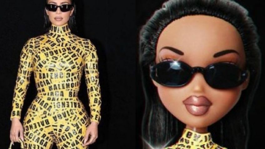 Kim Kardashian se convierte en una Bratz con este lujoso look Balenciaga | FOTO