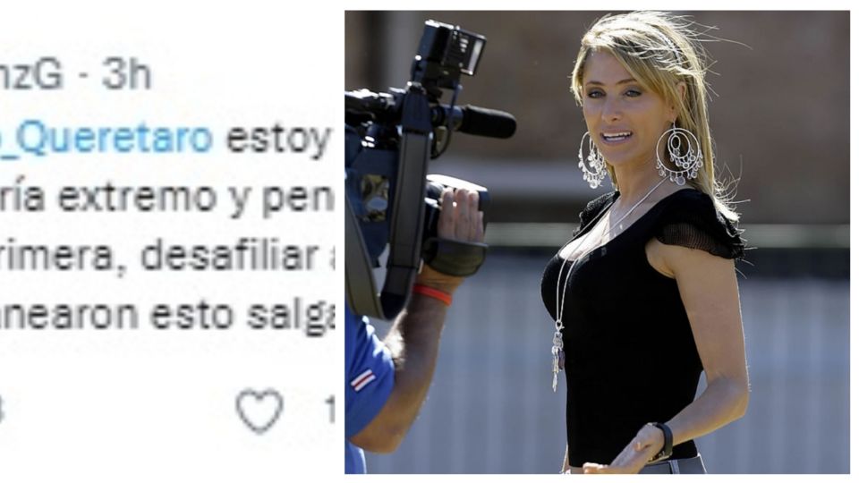 Inés Sainz fue criticada por cuestionar la posible desafiliación de Querétaro 
FOTO: Especial