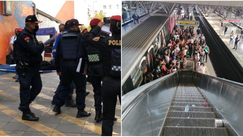 CDMX: Mujer tropieza en escaleras eléctricas y provoca caída de 7 personas en Metro Chabacano