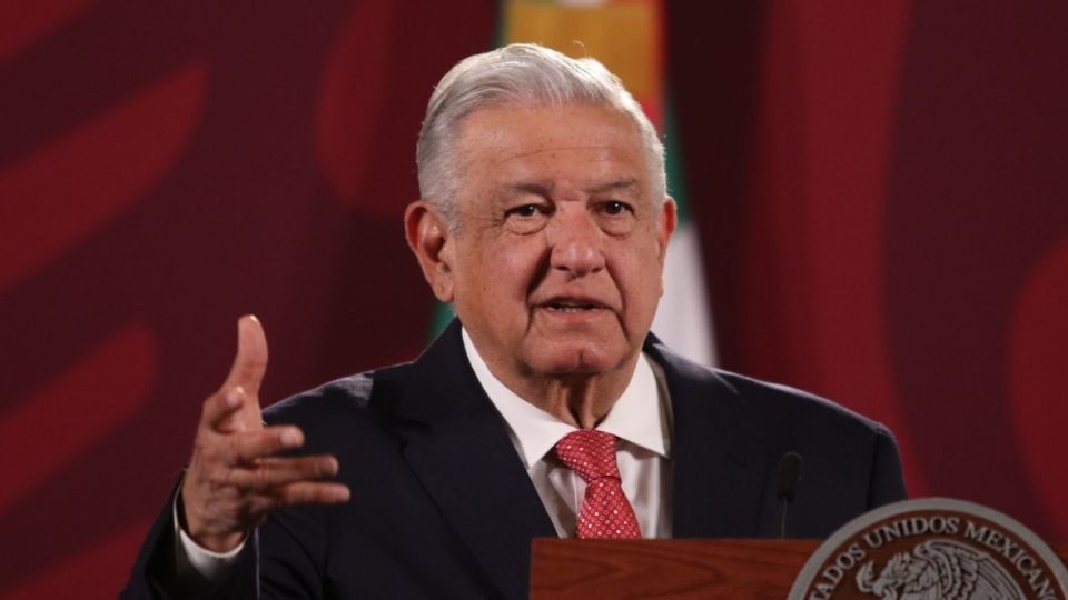 López Obrador durante su conferencia mañanera. FOTO: Cuartoscuro