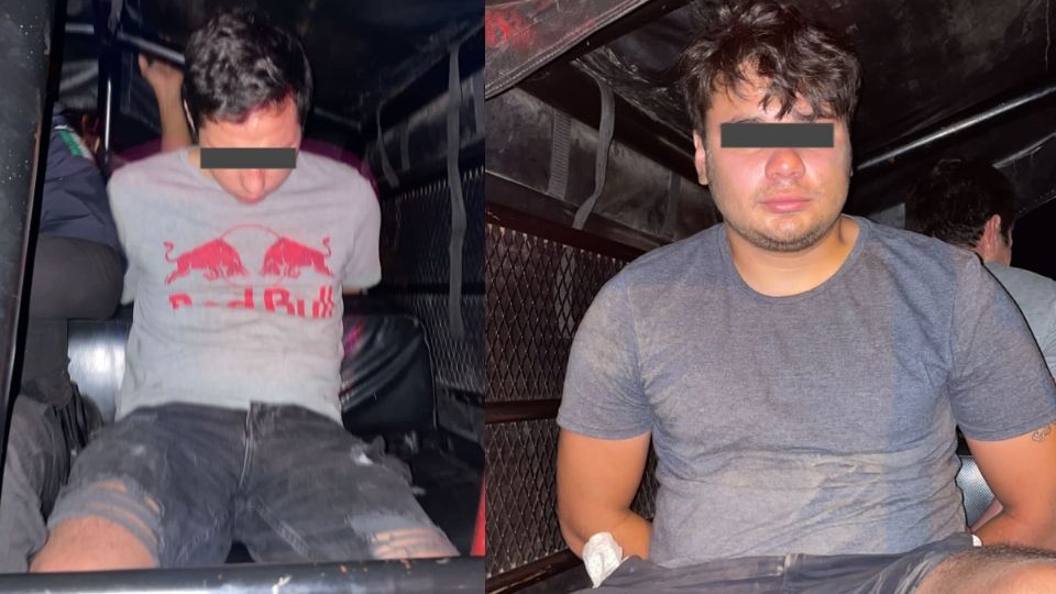 Los detenidos son Abraham y Adrián R. Q. , de 35 y 21 años de edad