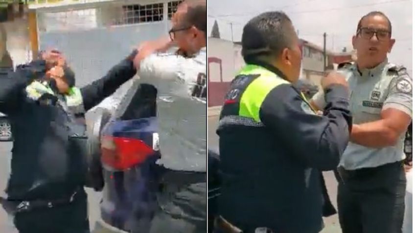 GN revela la verdad del video de un sujeto en uniforme golpeando a policías de Puebla: interpondrá denuncia