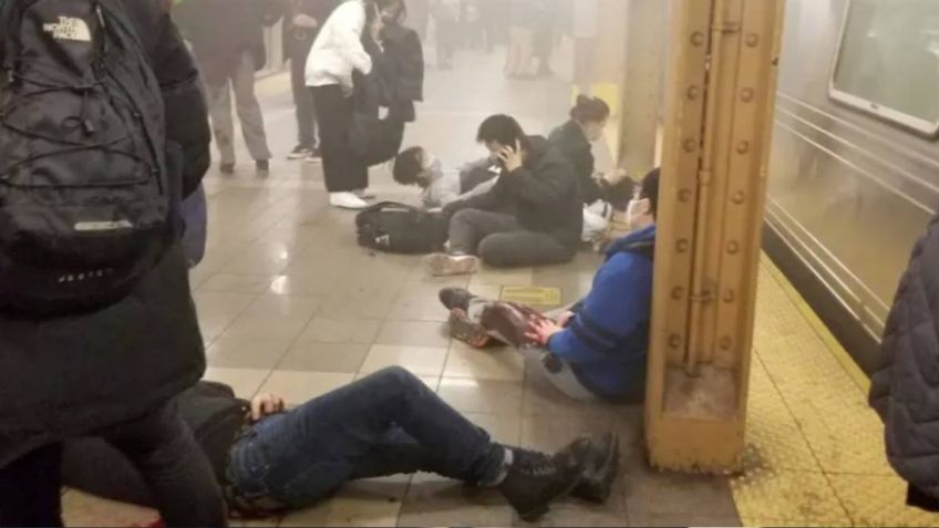 Tiroteo en Metro de Nueva York deja 16 heridos, 10 con impactos de bala