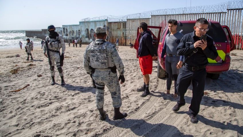 Migrante desaparece en el mar al intentar cruzar por el muro fronterizo a Estados Unidos