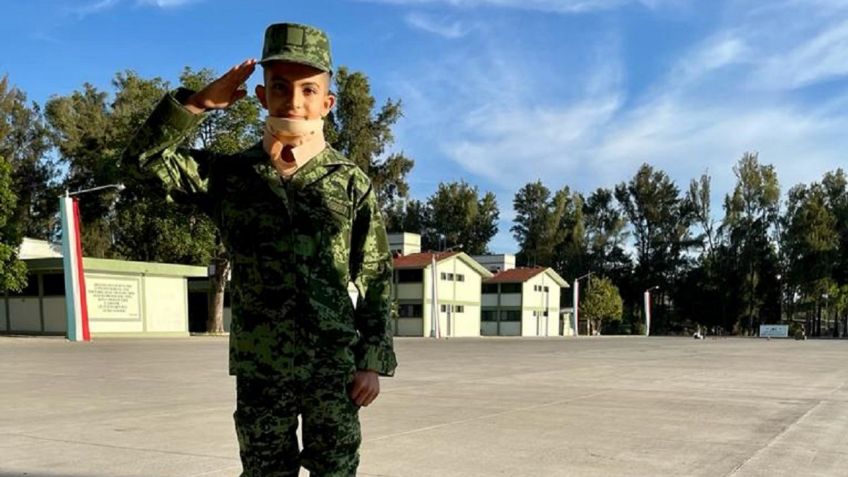 Niños viven un día como soldados del Ejército Mexicano