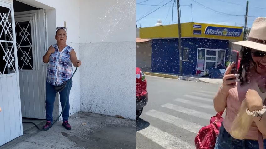 Mujer moja a turistas en Colima y el VIDEO se hace viral: "La banqueta no es pública"