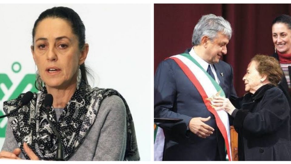 Claudia Sheinbaum lamentó el fallecimiento de Rosario Ibarra de Piedra 
FOTO: Especial