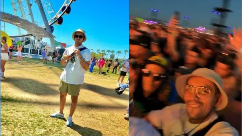 El conductor se la pasó muy bien en su primer día en Coachella