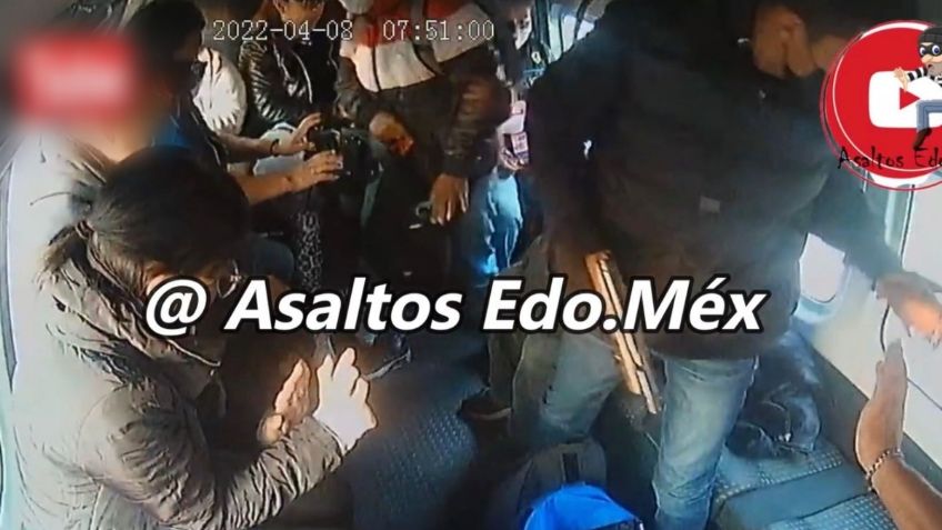 Delincuentes asaltan a pasajeros de combi con arma larga, dispararon dentro de la unidad: VIDEO