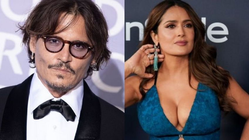 Salma Hayek: Revelan foto inédita de la actriz junto a Johnny Depp en los 90