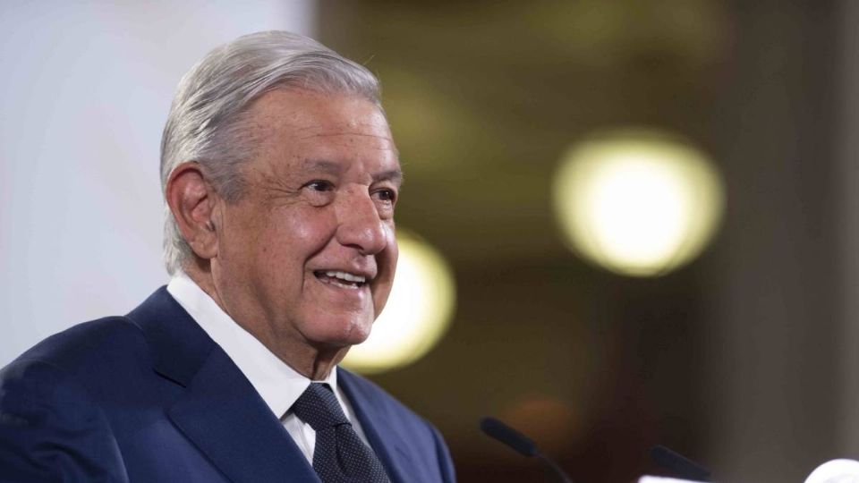 AMLO durante la conferencia de prensa Mañanera.