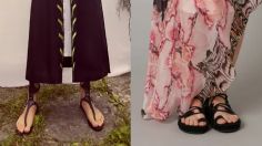 Pantalones holgados y sandalias espartanas, así puedes combinarlas para estar en tendencia