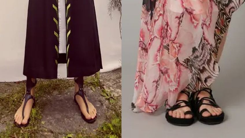 Pantalones holgados y sandalias espartanas, así puedes combinarlas para estar en tendencia