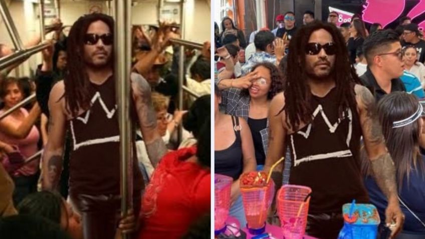 Lenny Kravitz se pasea por la CDMX y fans enloquecen con los memes