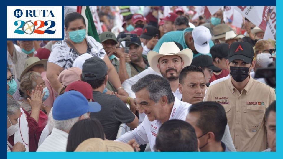 Américo Villarreal Anaya, candidato de Morena, Verde y PT