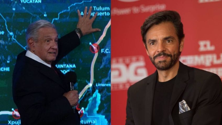 AMLO dice no a Eugenio Derbez, descarta ir a Quintana Roo para hablar sobre el Tren Maya