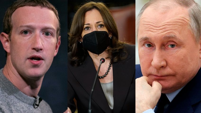 Putin vs Zuckerberg: Rusia sanciona a 29 estadounidenses, entre ellos Kamala Harris y el presidente de Facebook